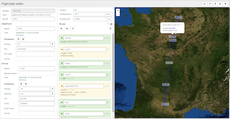 08 Flight plan editor